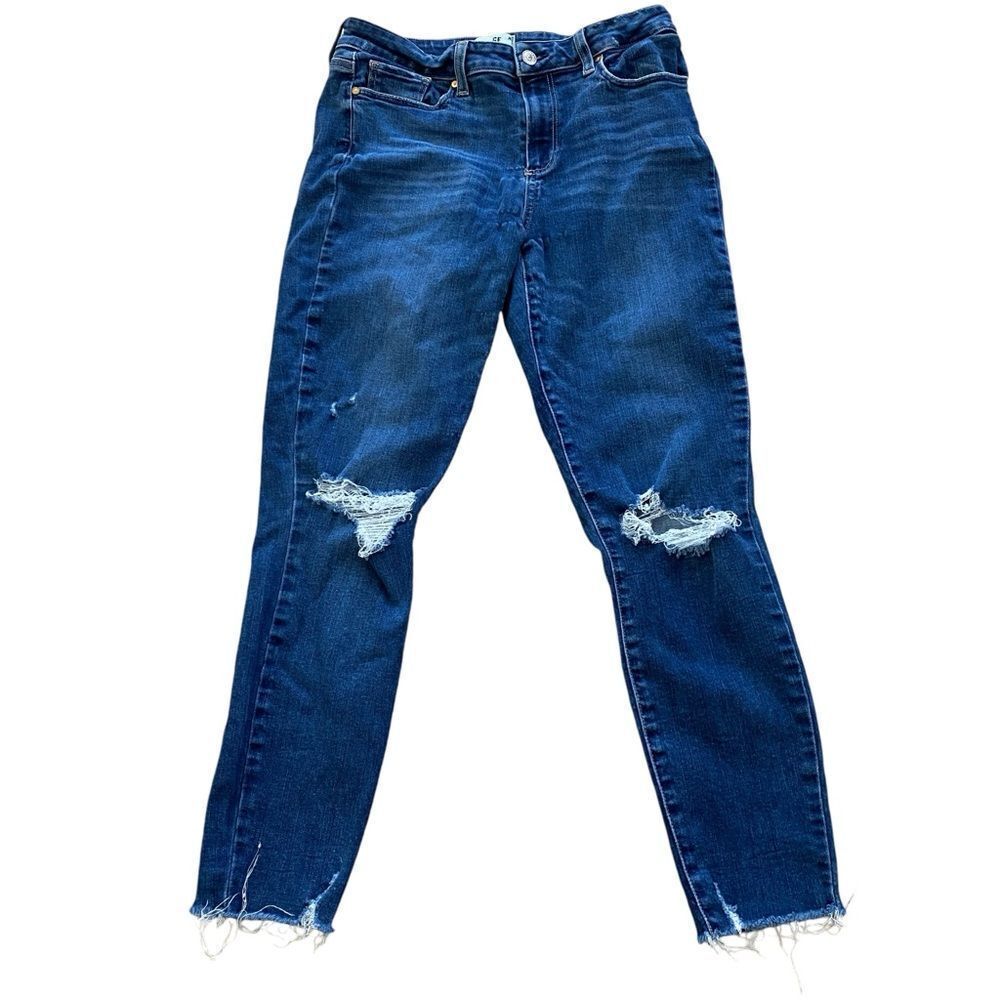 PAIGE Women's Skinny Jeans in Dark Blue